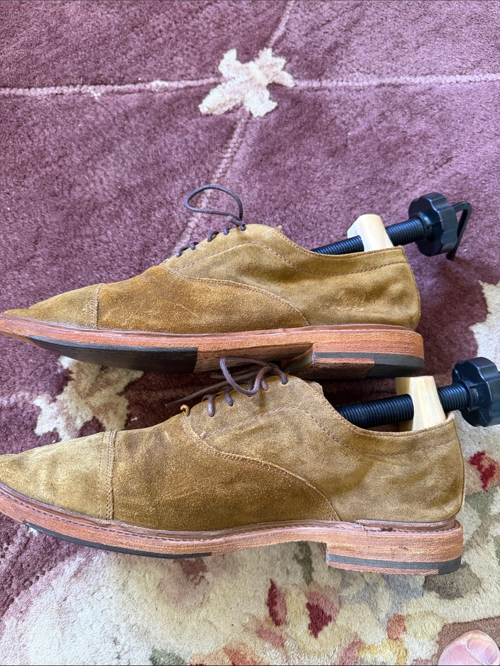 FRYE AND CO. Men's Suede Derby Shoes in Tan - Picture 4 of 6